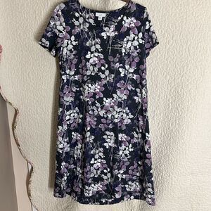 NWT J.Jill Short Sleeve Floral Dress